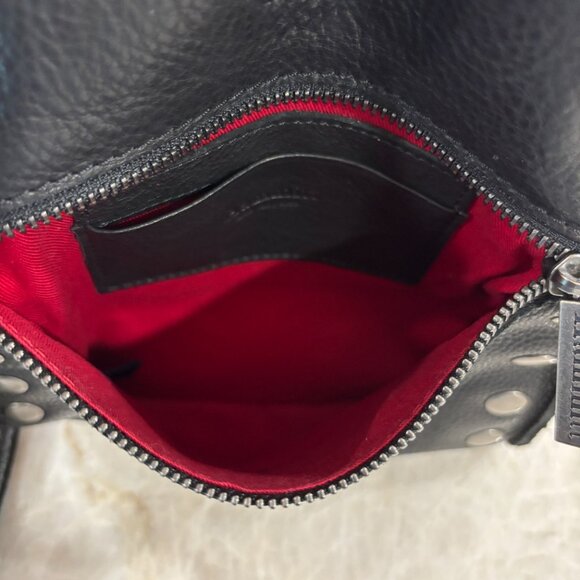 Hammitt little 'It' bag, the Tony Black Leather Crossover Bag - Picture 10 of 11